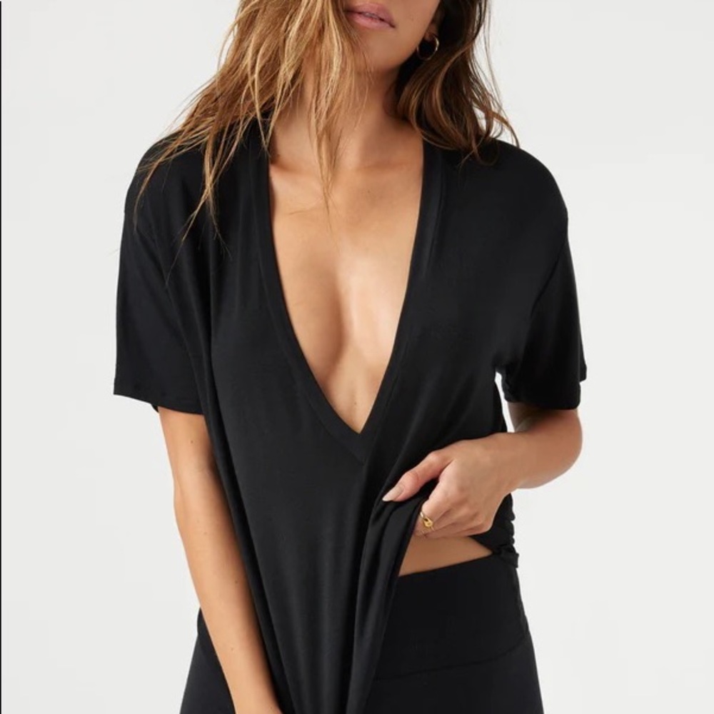 JOAH BROWN Plunge V-Neck